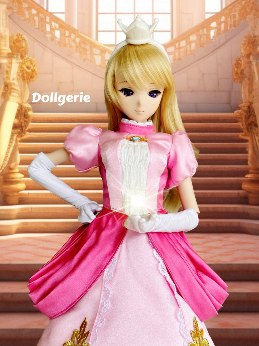 Princess Peach Dress made for SmartDoll  Dollgerie