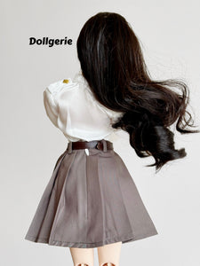 Vintage-Inspired Silhouette Blouse and Skirt Set for SmartDoll / DD