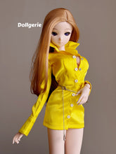 Gold Yellow Satin Shirt Dress for Smartdoll /DD