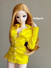 Gold Yellow Satin Shirt Dress for Smartdoll /DD