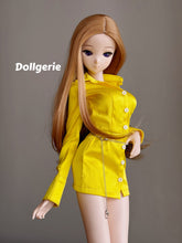 Gold Yellow Satin Shirt Dress for Smartdoll /DD