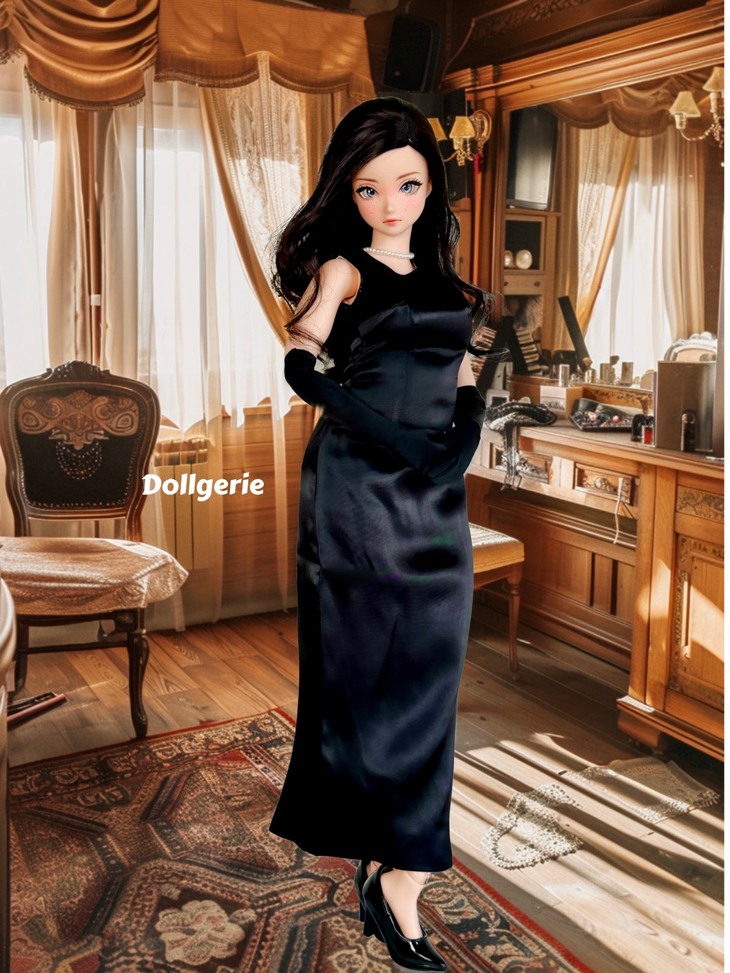 The classic Audrey Hepburn black givenchy dress