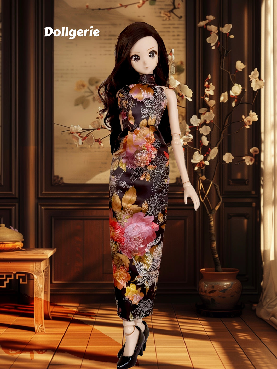 Silken Garden Sleeveless CheongSam