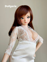 Ivory Lace Satin Dress for SmD Pear Girl