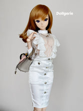 Buttoned Bliss Pencil Skirt, made for SmartDoll