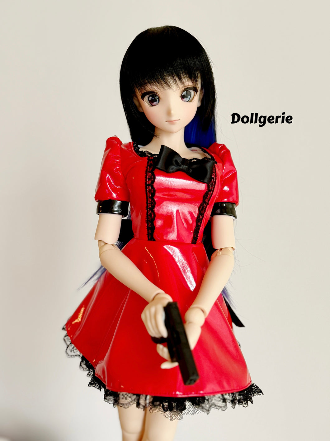 Azalea Festive Red Mini Dress for SmartDoll / DD