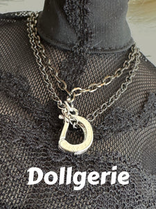 Double Chain D Crystal Necklace (from Dollsories)
