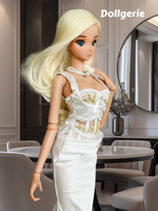 White Enchantment Fishtail Gown for SmartDoll / DD