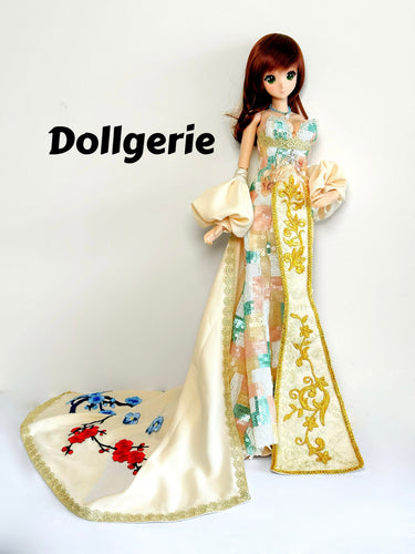 Ethereal Blossom Gown, made for SmartDoll / DD S-M bust