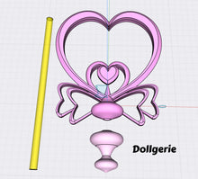 1/3 Dollgerie Valentine Magic Staff (3D Printed in white resin)