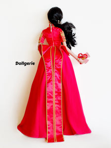 [Super BIG Discount] Bright Red Wedding Gown for SmartDoll