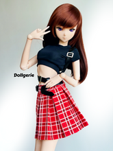 Punk Rock Princess Mini Half Skirt + Black Belt for SmartDoll or DD