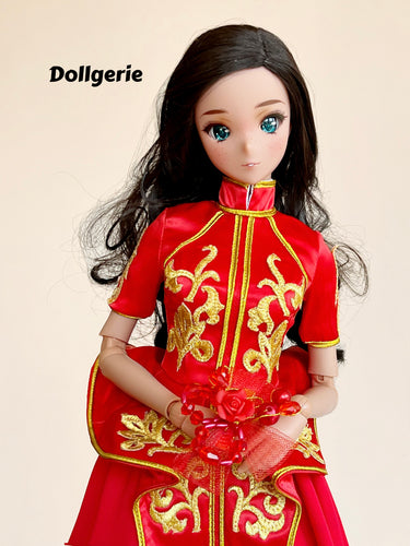[Super BIG Discount] Bright Red Wedding Gown for SmartDoll