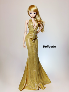 Marrylin Monroe Gold Lame Dress for SmartDoll
