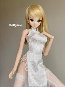 Silver QiPao for SmartDoll