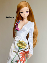 Floral Deep-V Long Sleeve High Slit Dress
