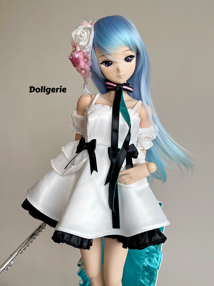 Miku Hatsune inspired costume for SmartDoll DD Dollgerie