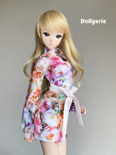 Floral Printed Long Sleeves Mini Dresses for SmartDoll or DD3