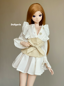 Big Button Long Sleeve Mini Dress for SmartDoll or DD