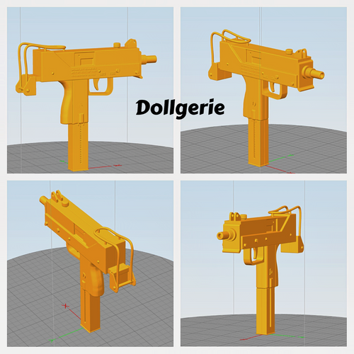 1/3 M10 Machine Gun STL file for 3D Printing