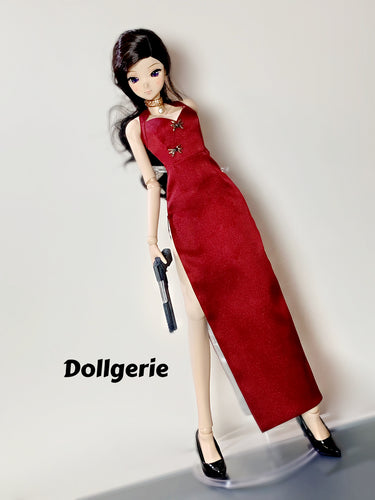 Resident Evil / BioHazard Ada Wong Style Dress for SmartDoll