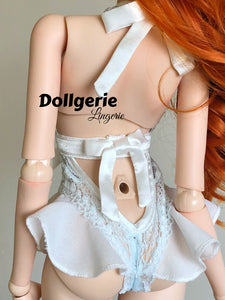 Bridal white lace teddy lingerie for SmartDoll