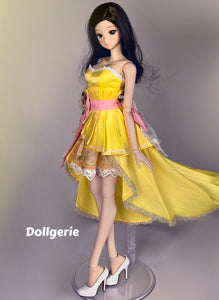 Yellow Tulip Wedding Dress for SmartDoll