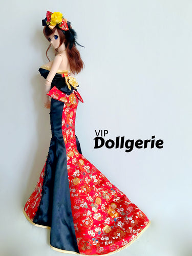 Japanese Strapless Fit Mermaid Wedding Dress for SmartDoll only