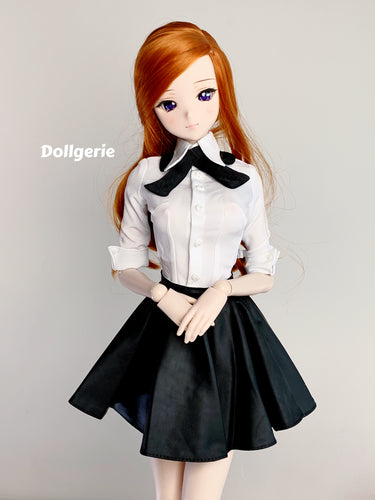 3/4 Sleeve Slim Fit White Shirt for SmartDoll / DD