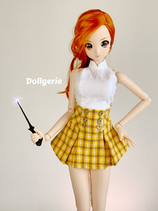 Mini Pleated Yellow Skirt for SmartDoll