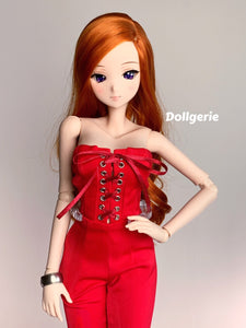 Bright Red Strapless Wide Leg Jumpsuit for SmartDoll / DD