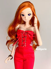 Bright Red Strapless Wide Leg Jumpsuit for SmartDoll / DD