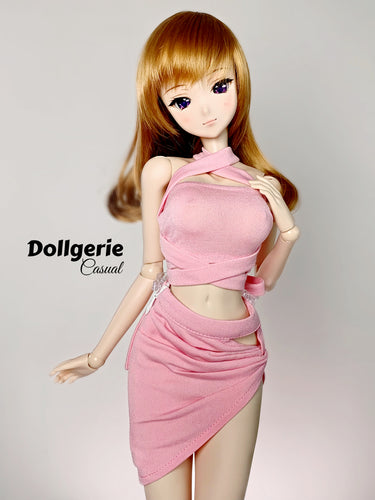 Strap Around Pink Pencil Skirt for SmartDoll / DD