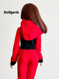 Money Heist Inspired Red Jumpsuit for SmartDoll