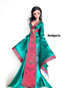 Jade Empress Gown for SmartDoll / DD (fits for L bust)