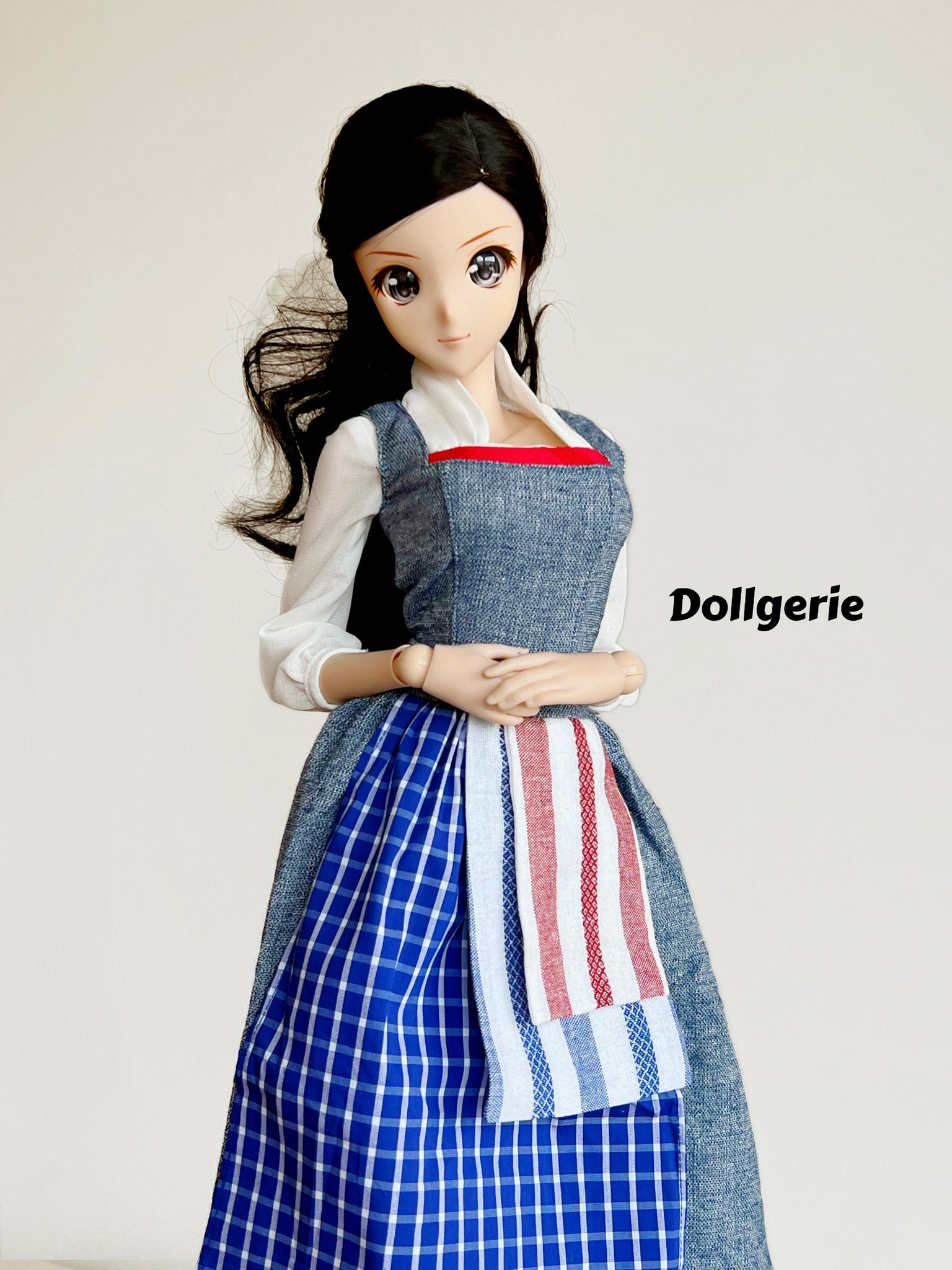 Belle Blue Dress Costume for SmartDoll or DD Dollgerie Belle Blue Dress Costume for SmartDoll or DD Dollgerie