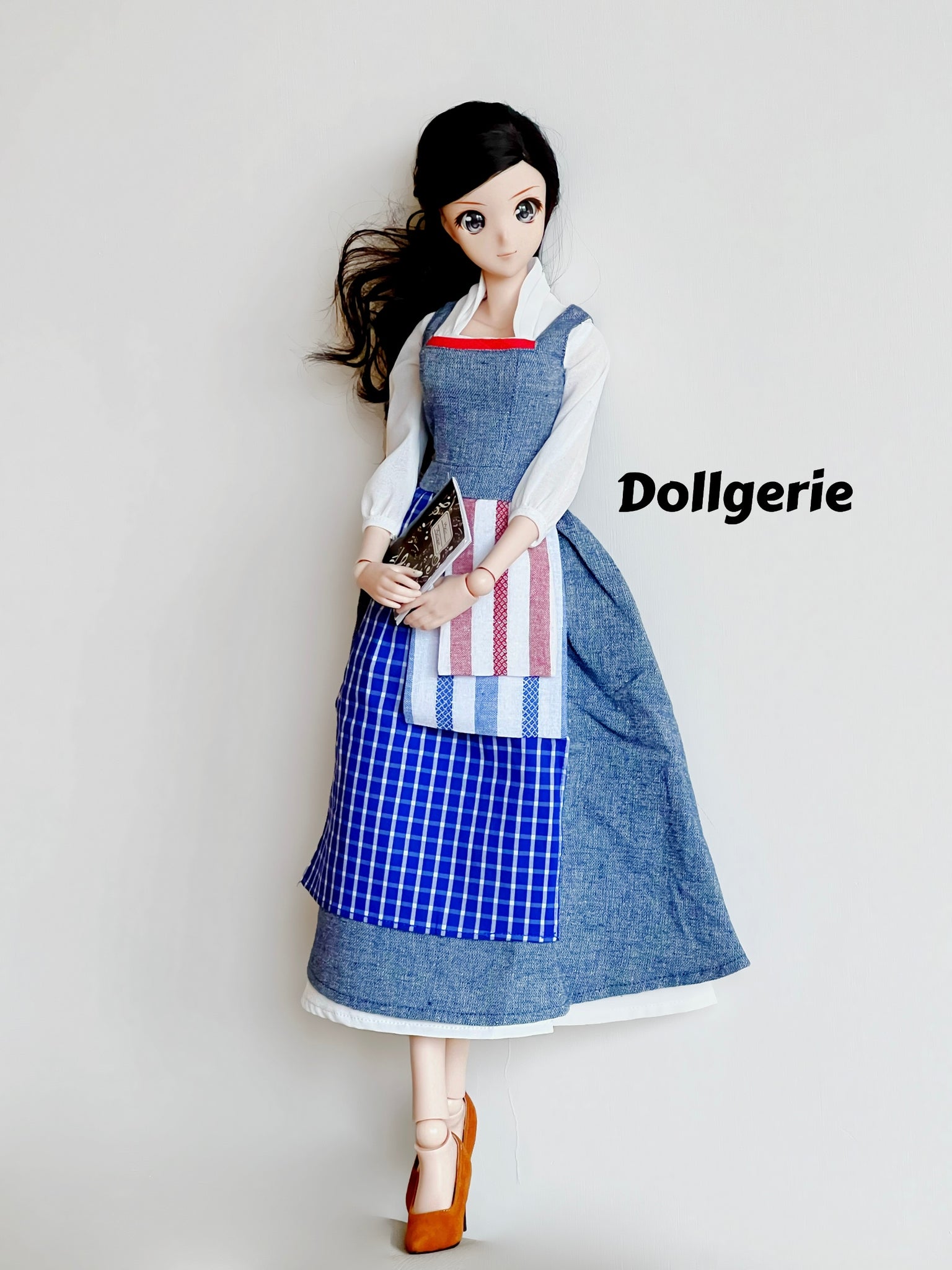 Belle Blue Dress Costume for SmartDoll or DD Dollgerie Belle Blue Dress Costume for SmartDoll or DD Dollgerie
