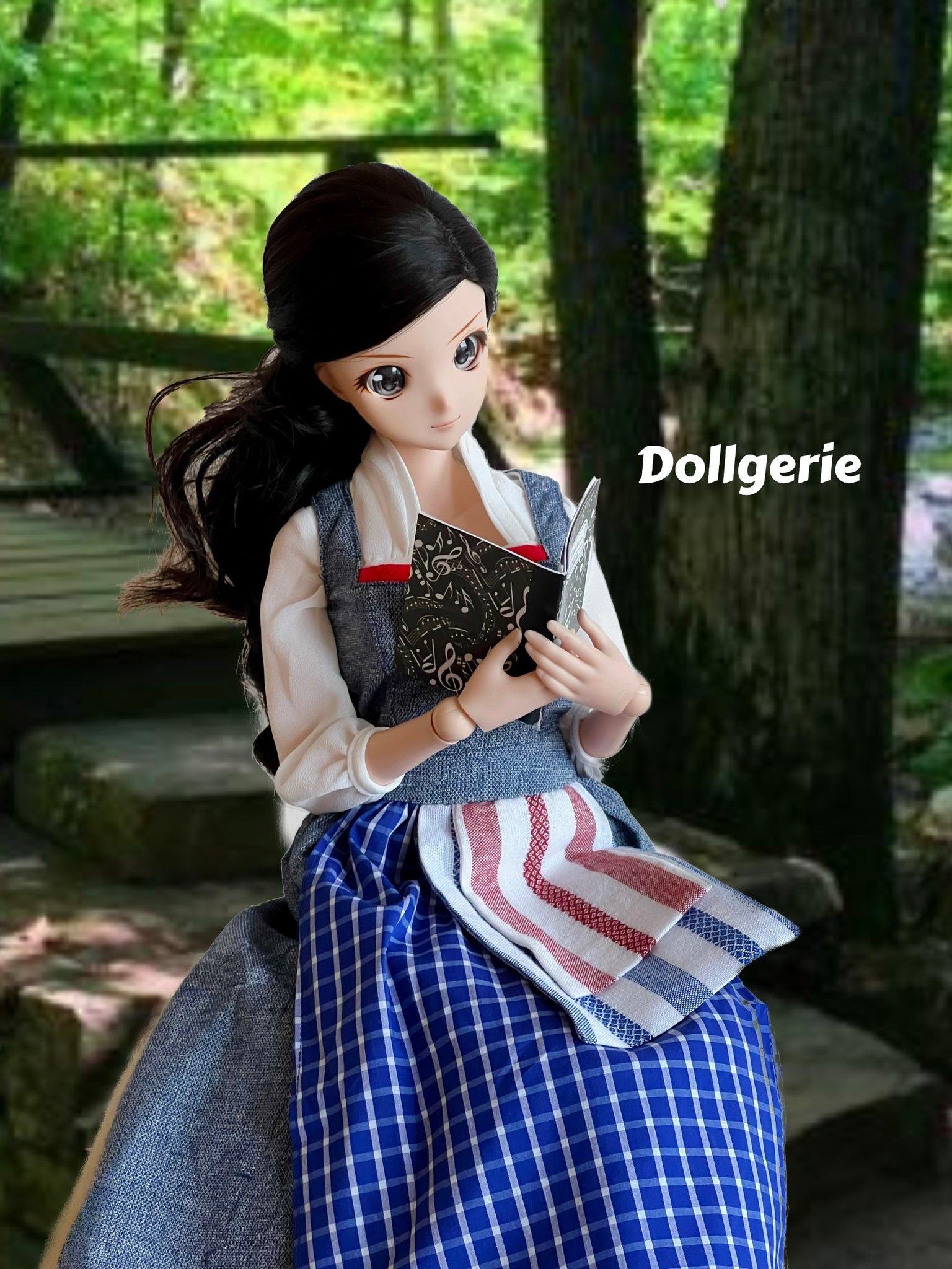 Belle Blue Dress Costume for SmartDoll or DD Dollgerie Belle Blue Dress Costume for SmartDoll or DD Dollgerie