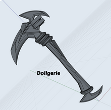1/3 Cyber AXE STL file for 3D Printing