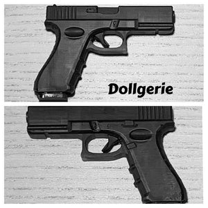 1/3 Glock 17 (3D Printed in Black Resin)