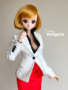 Lady white suit for SmartDoll