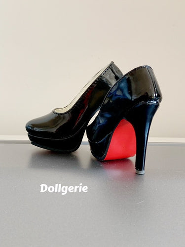 Black Studded High Heels