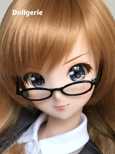 1/3 Ultra Small Black Oval Vintage Glasses (made by EPOCH)